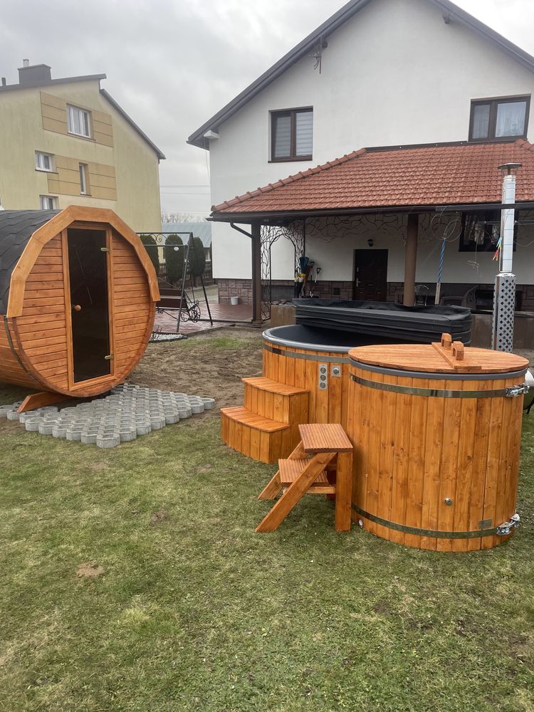 Sauna ogrodowa, bania ruska, balia, jacuzzi, beczka do schładzania