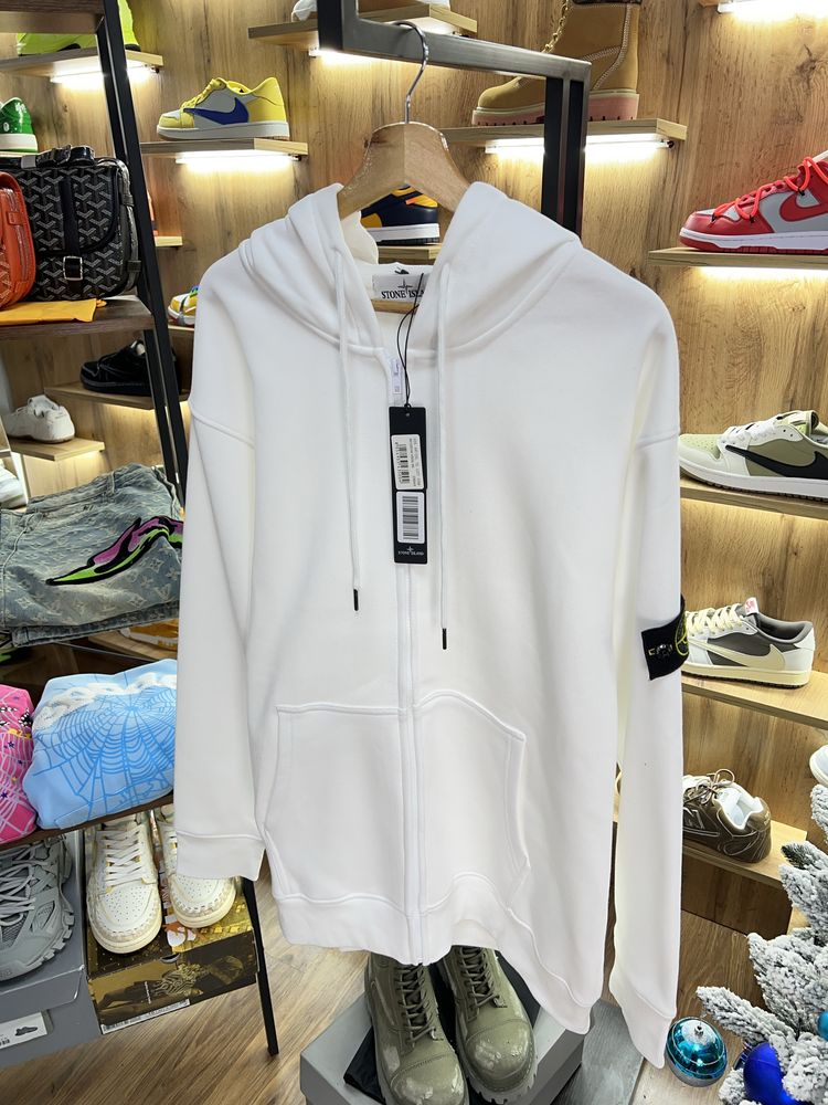 Зіп Худі Stone Island Logo Patch White