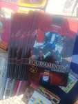 Coleção de livros de equipamentos de futebol