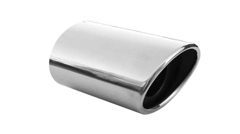 Uniwersalna końcówka wydechu samochodowego stal nierdzewna 53 mm chrom