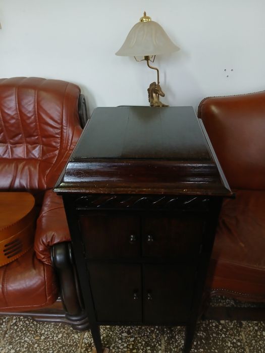 XIX w Mały Gramofon Szafkowy w Super Stanie Kolekcjonersko Muzealnym