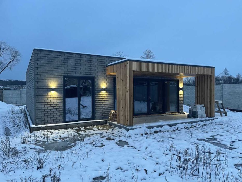 Будівництво СІП будинку СИП панелі Енергоефективний одноповерховий дом