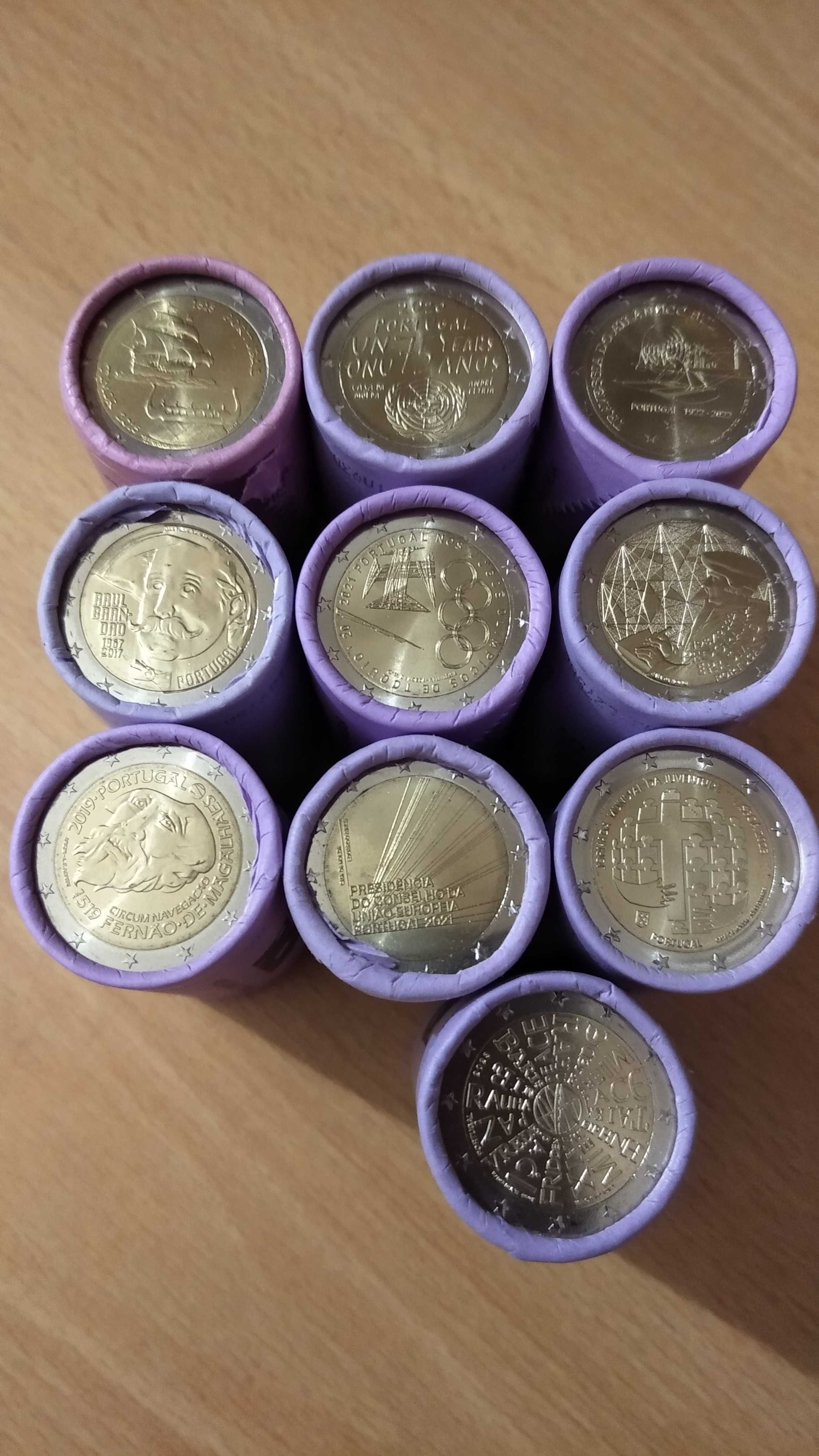 Rolos moedas 2€ comemorativas