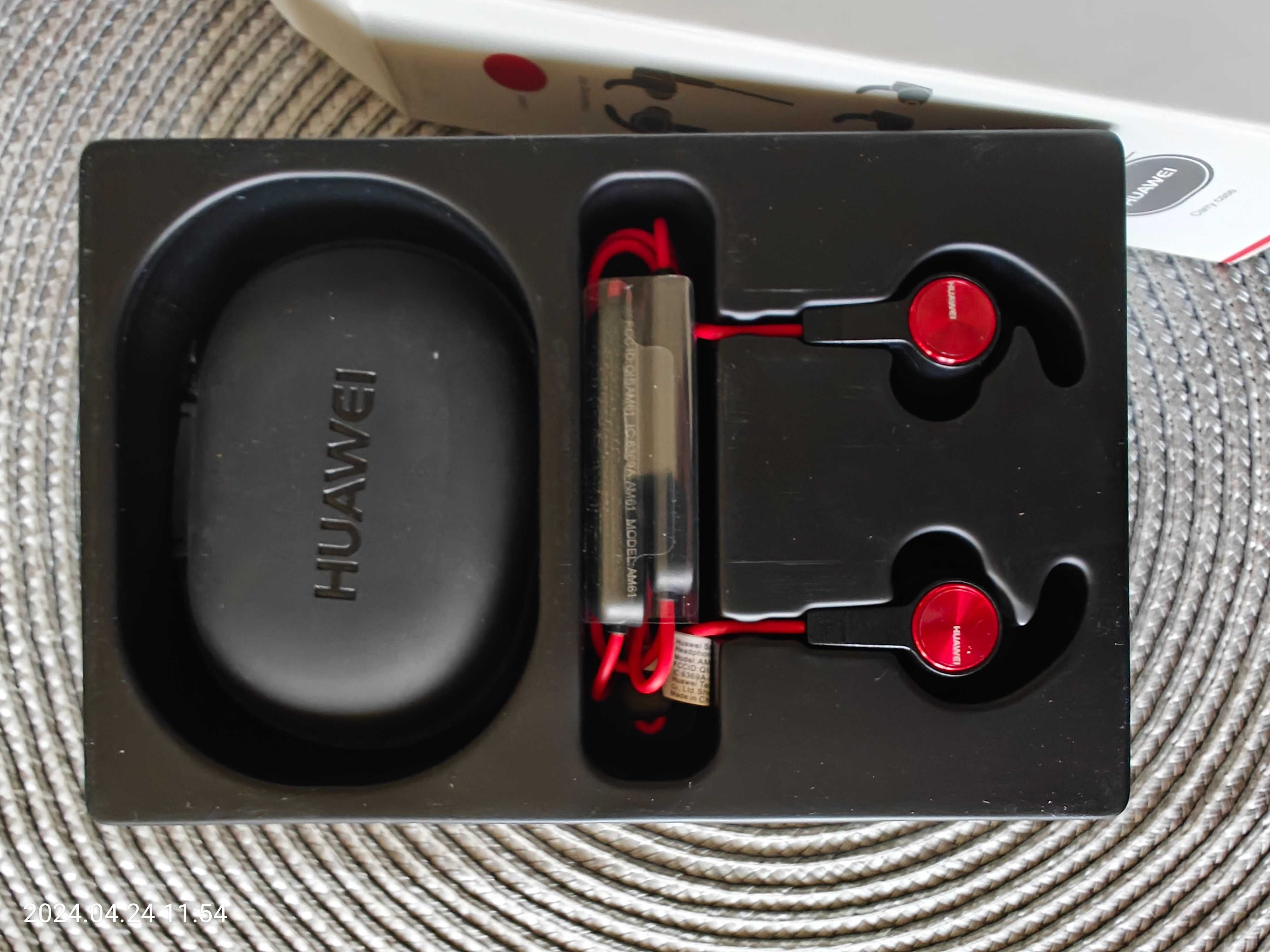 słuchawki huawei sport bluetooth czerwone nowe okazja!!