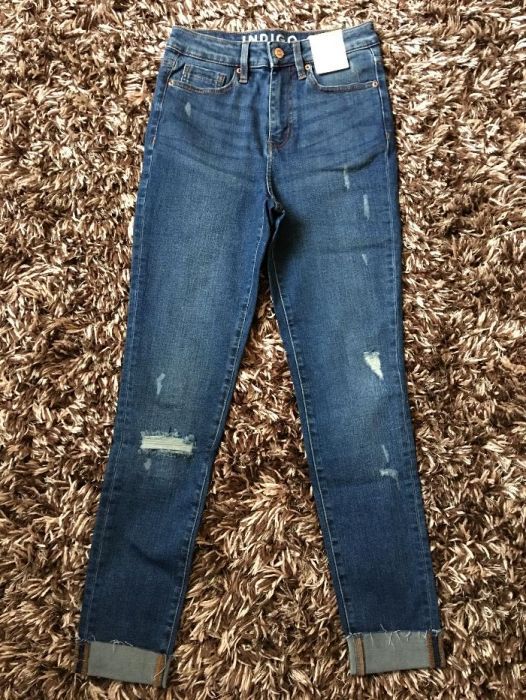 Spodnie jeansowe jeansy damskie rurki MARKS&SPENCER rozmiar 6 34 XS