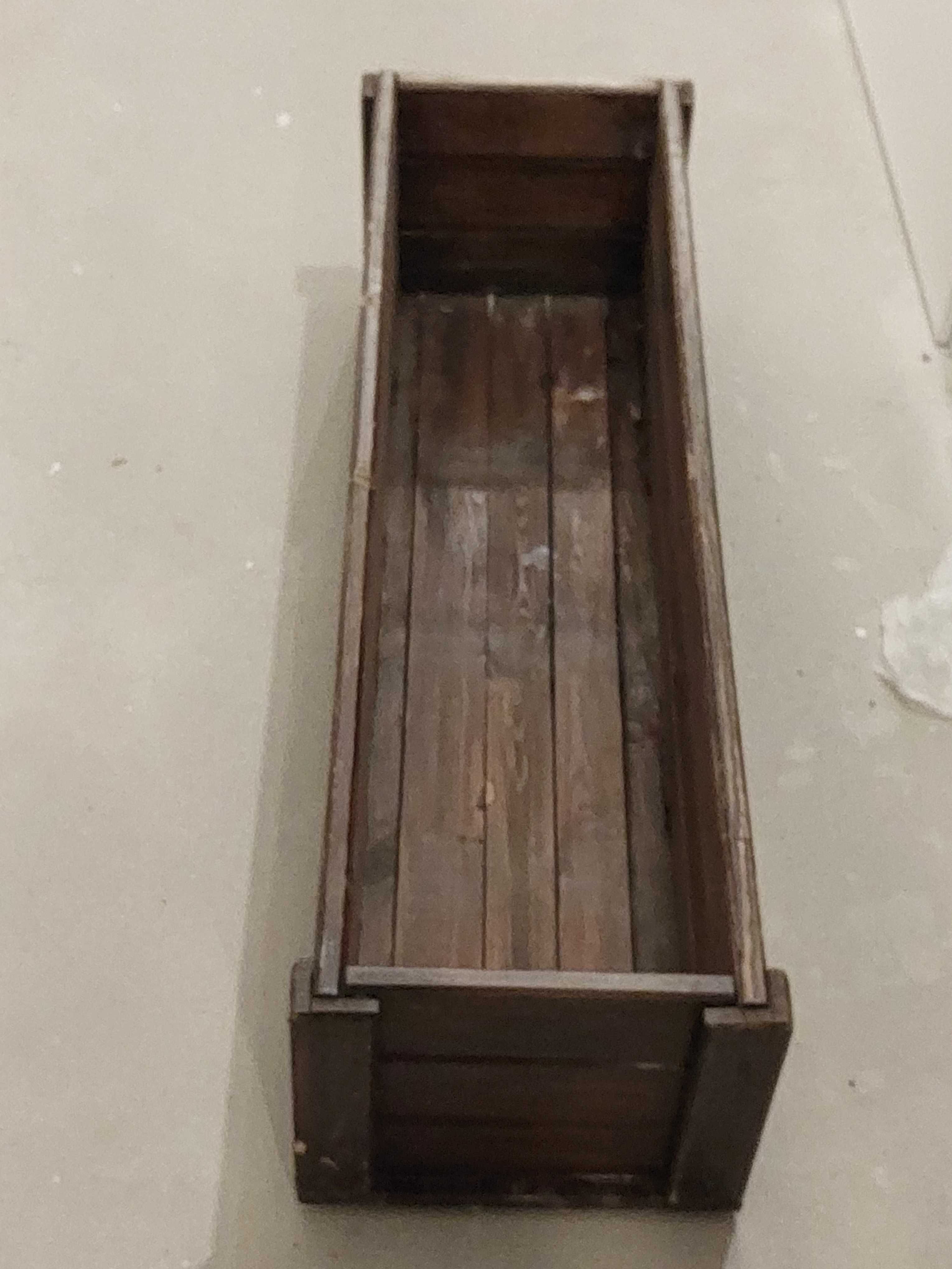 Skrzynki skrzynie drewaniane używane z doniczkami 115x33cm 2szt