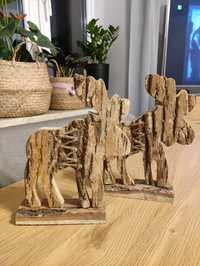 Drewniane figurki łoś