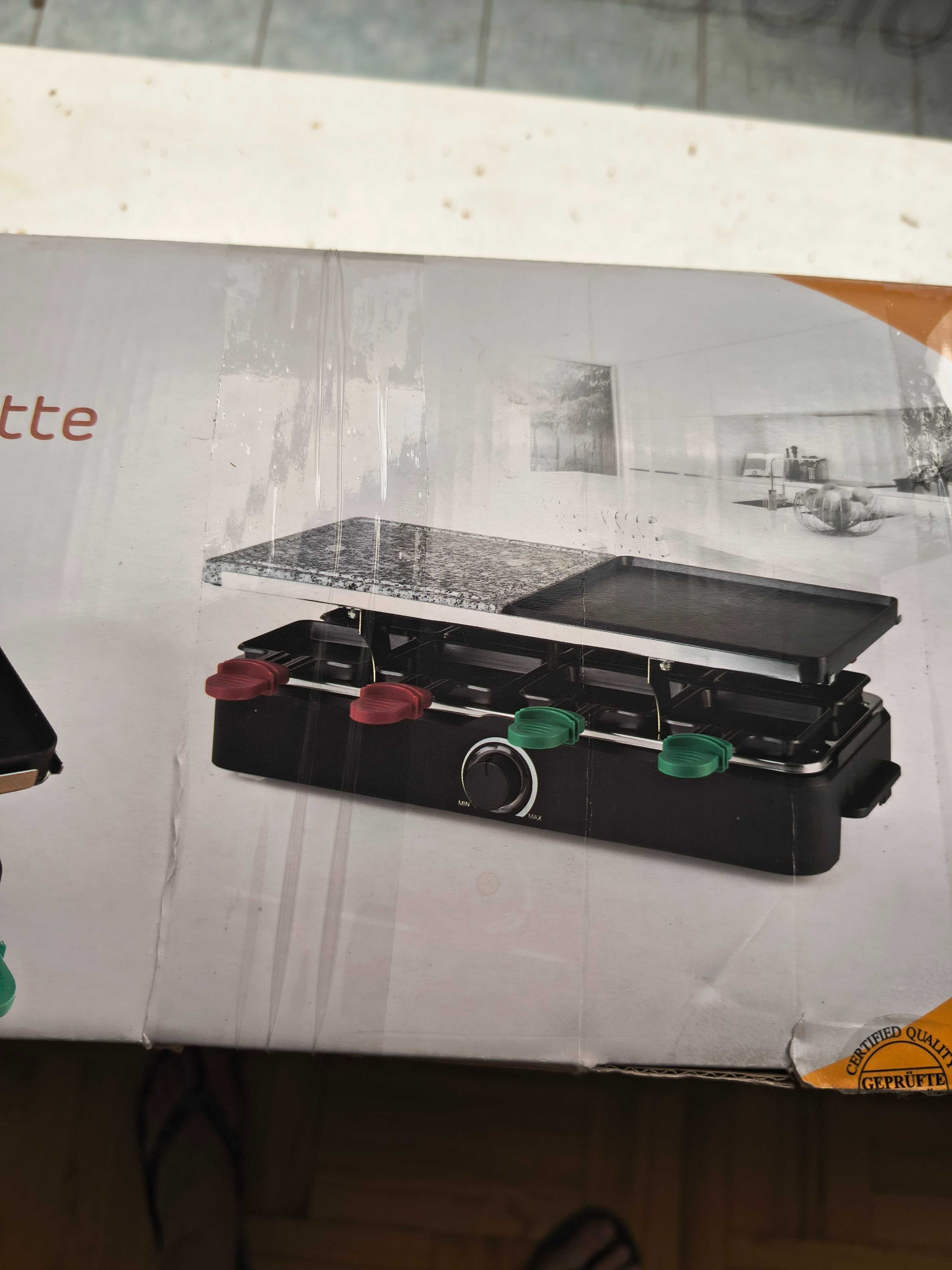 NOWY Grill Raclette QUIGG Elektryczny 1400W