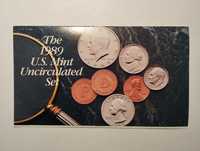 Conjunto moedas 1989 P/D (12 moedas) não circuladas dos EUA
