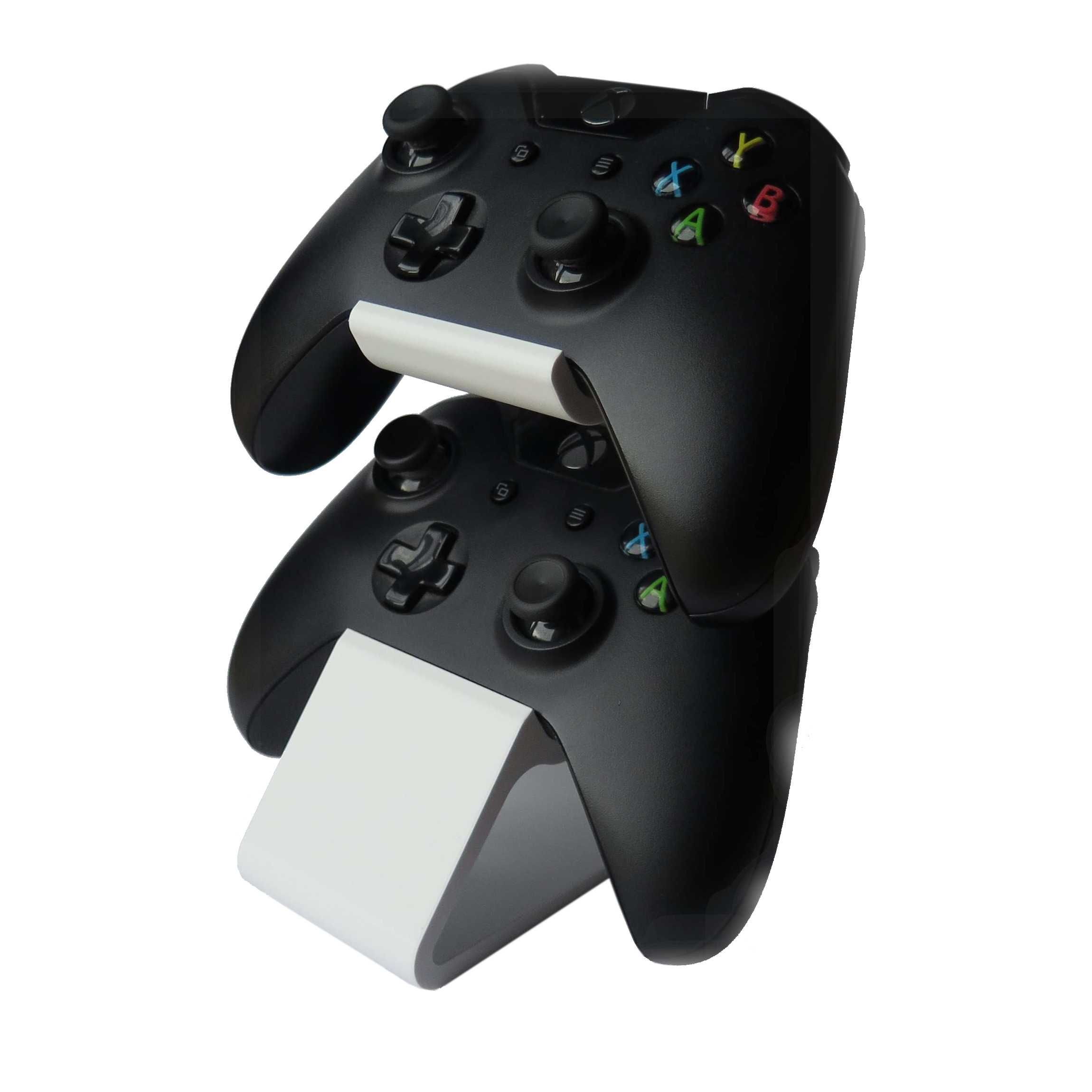 Podstawka stojak uchwyt podwójny pad XBOX ONE X/S series BIAŁY