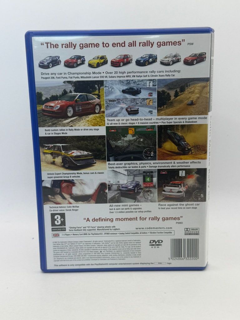 Colin Mcrae Rally 04 3xA Ps2 nr 6082
