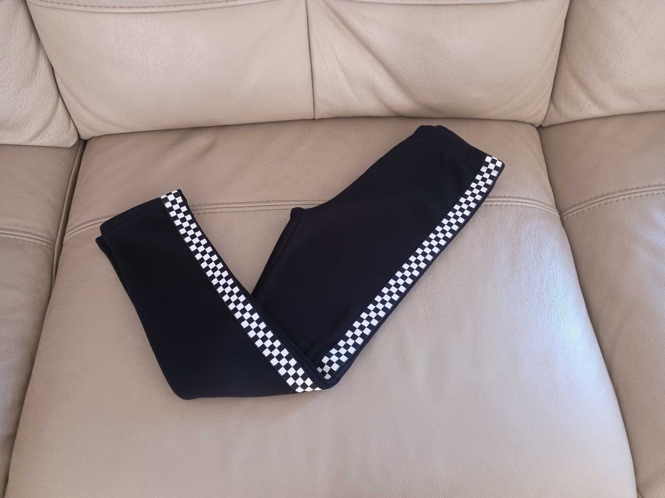 rozm. 128 Lemon ocieplane futerkiem leginsy z lampasem dla dziewczynki