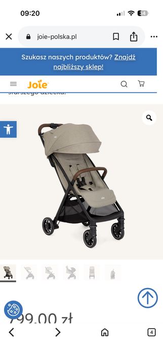 Joie pact pro lekki i kompaktowy wózek spacerowy