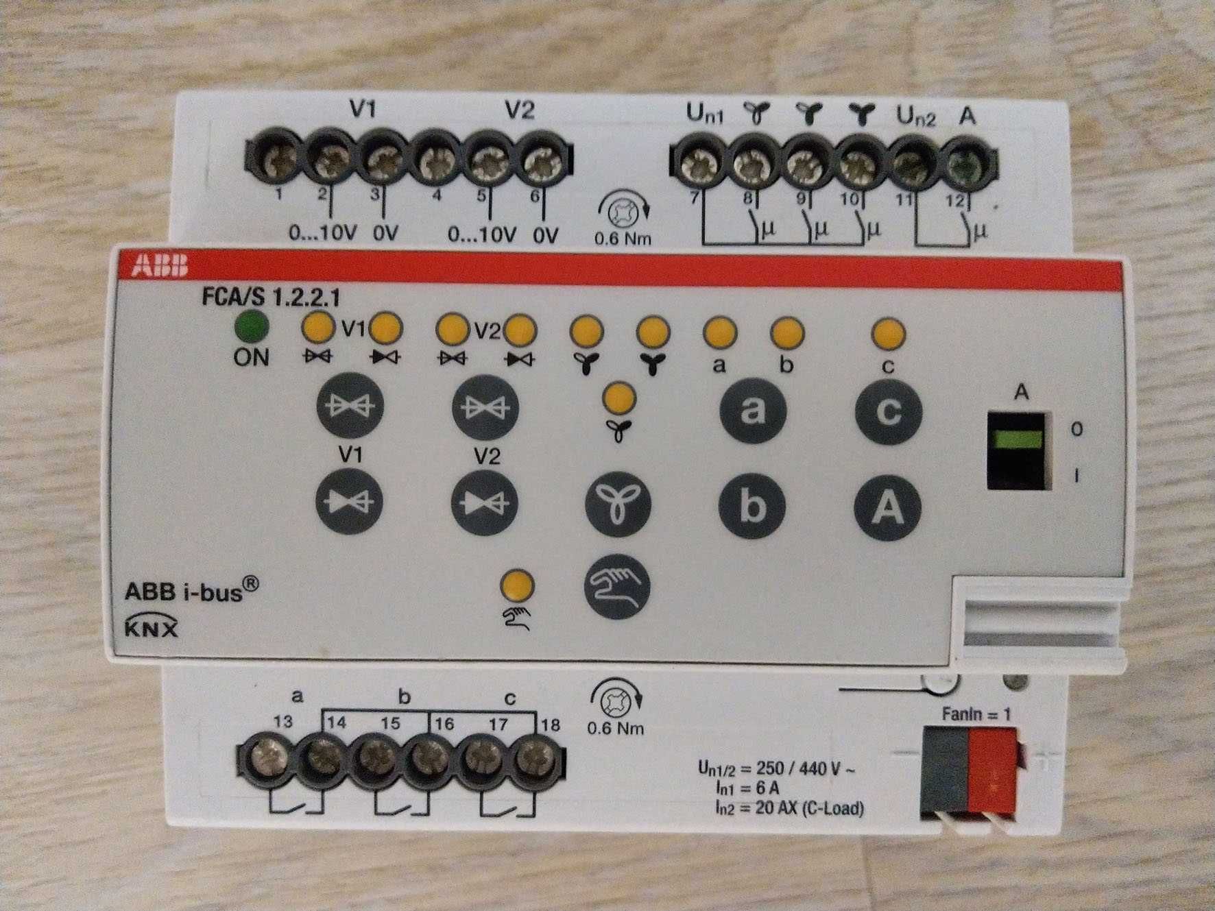 KNX FanCoil Actuator актуатор ABB FCA/S 1.2.2.1 для умного дома