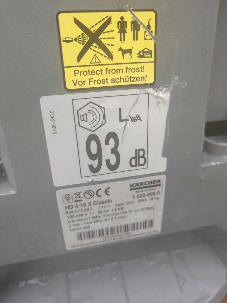 Karcher HD 4/10 X Classic myjka ciśnieniowa że zwijaczem