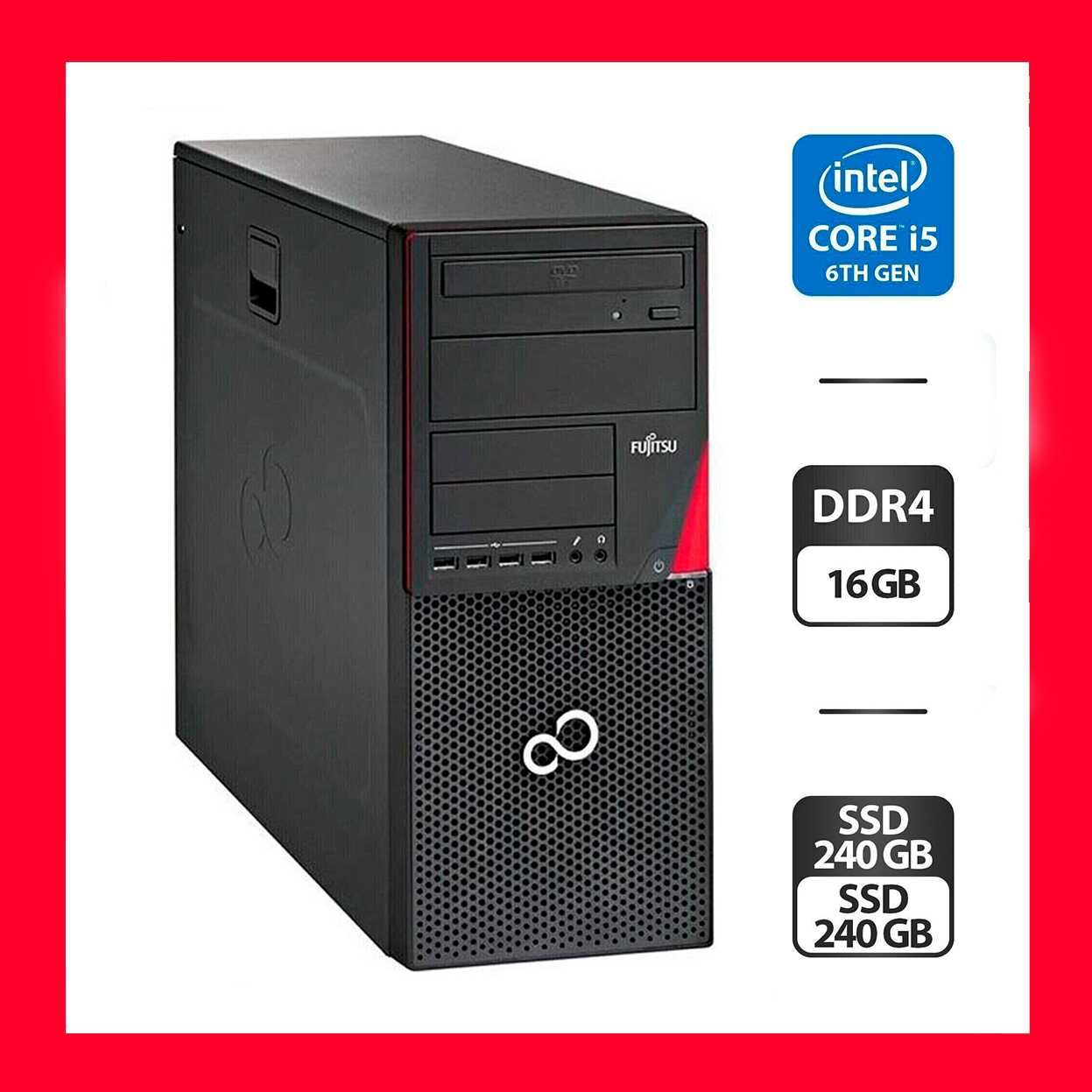 Комп'ютер Fujitsu P756/Core i5/16GB DDR4/240GB SSD M.2+240GB SSD/HD530