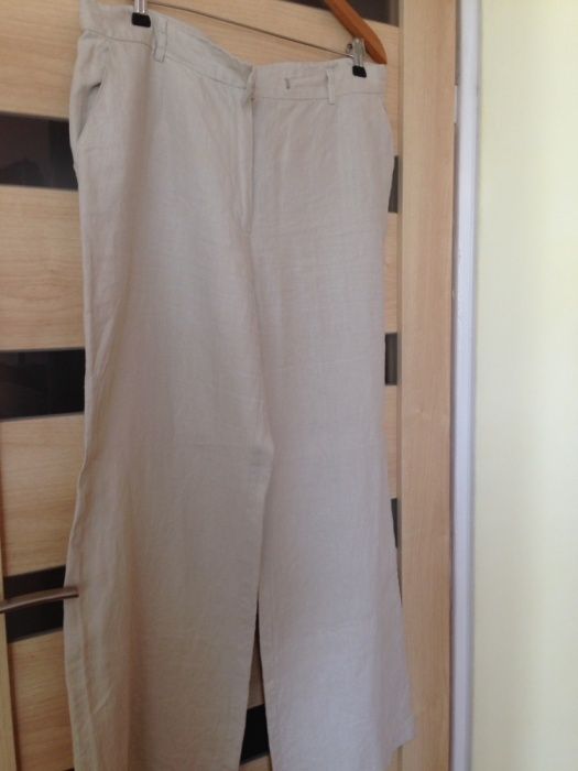 Duże, damskie spodnie lniane "Atmosphere" roz. 22 (EUR 50)