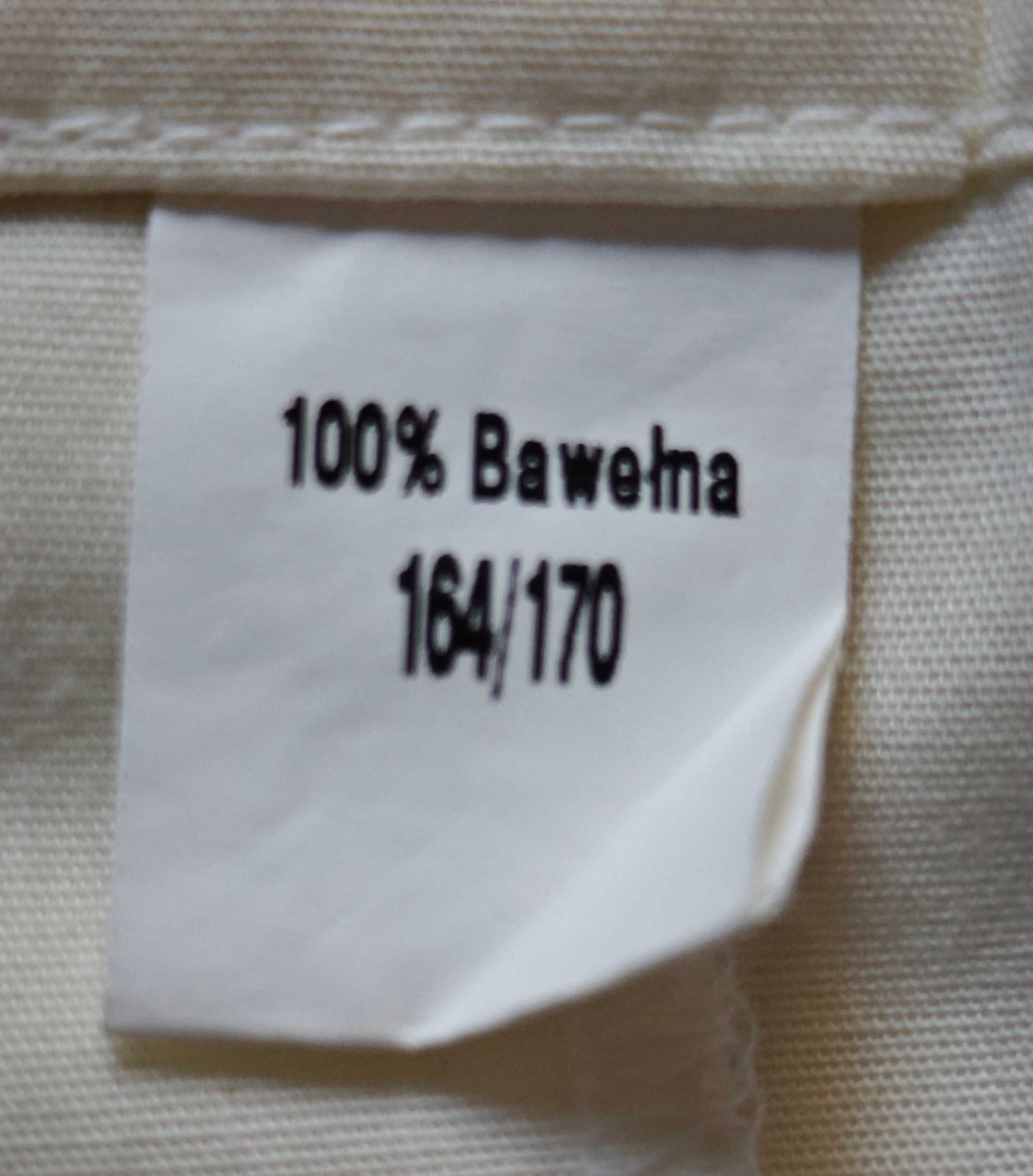 Koszula męska ślubna z długim rękawem, Kastor, na wzrost 164/170, ecru