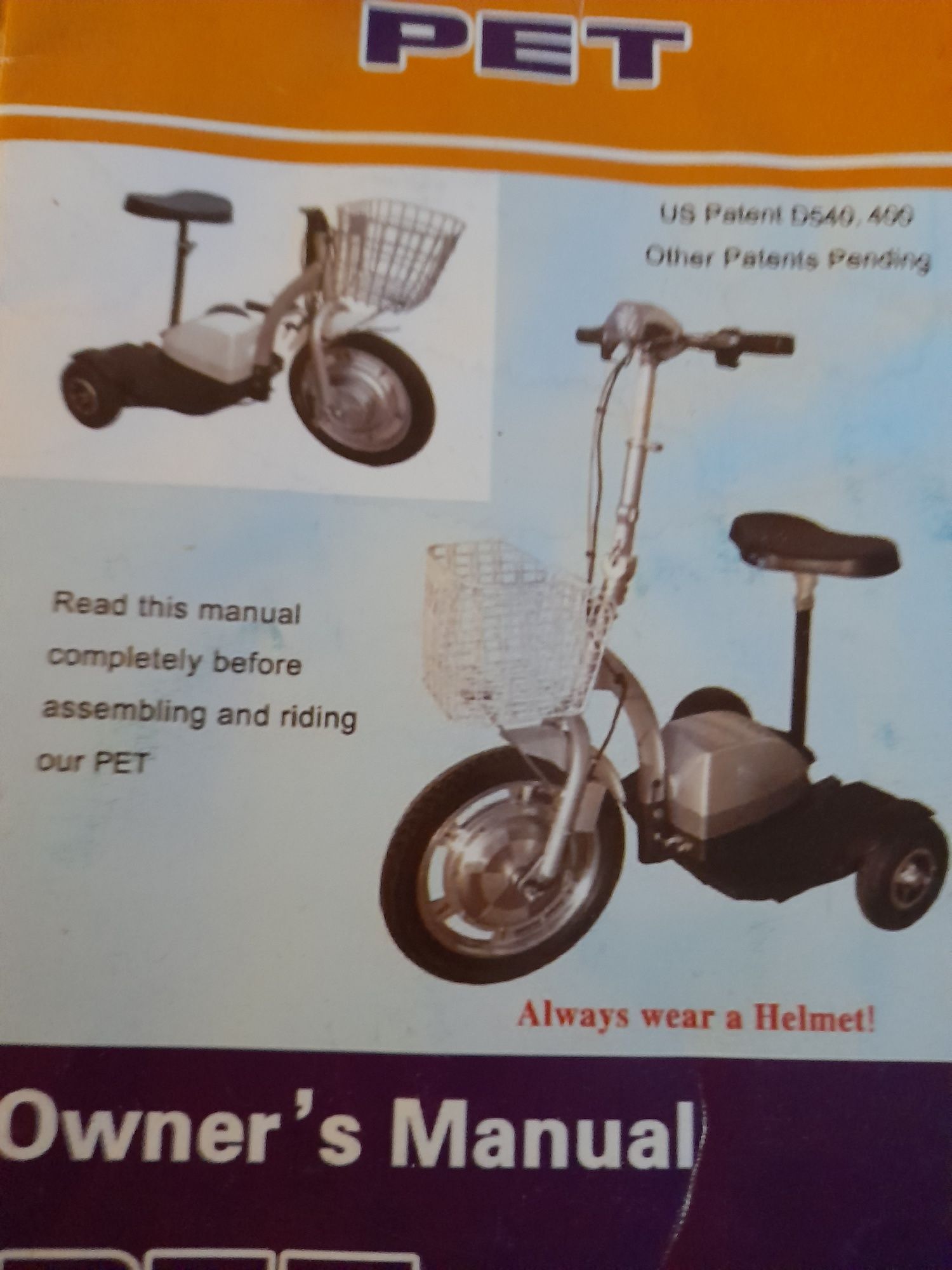 Rower wózek elektryczny 3-kołowy