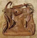 Torba skórzana damska Massimo Dutti Vintage Style
