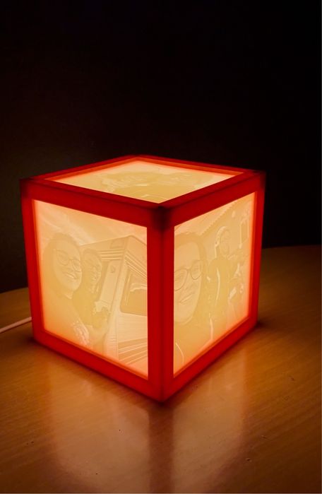 Cubo de fotos litofane