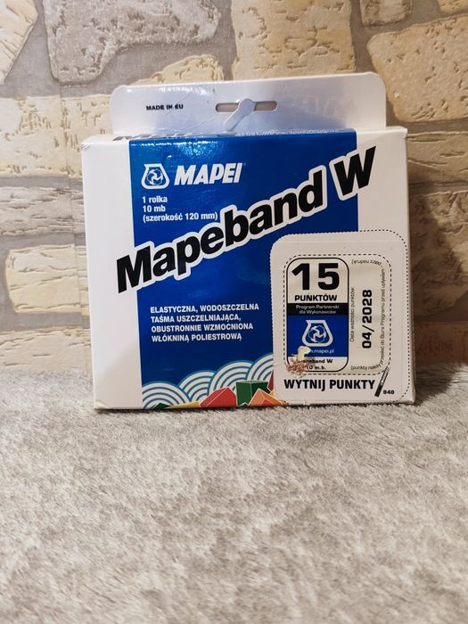 Taśma MAPEI Mapeband W Elastyczna Uszczelniająca - 10 mb (120 mm)