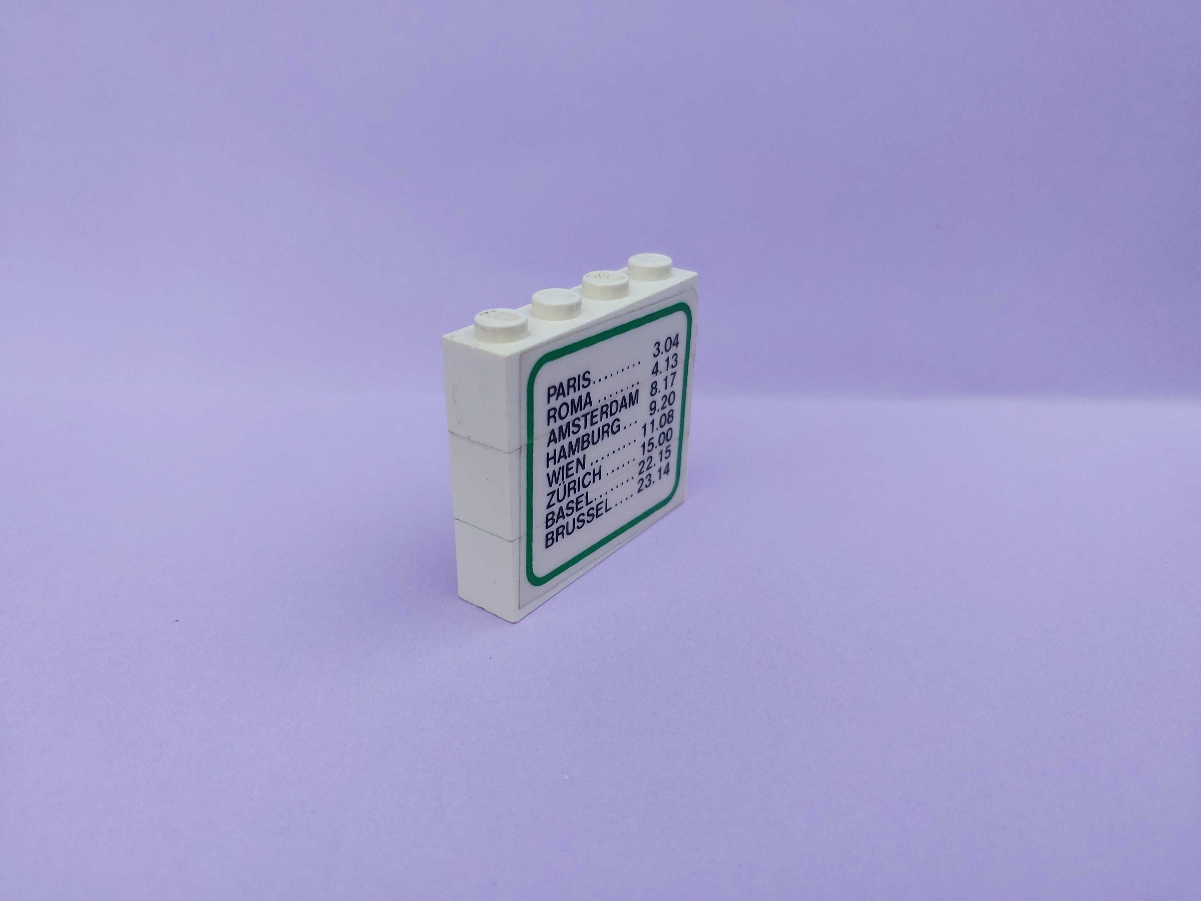 Lego, rozkład jazdy z zestawu 4559
