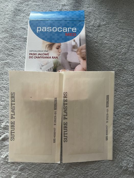 Pasocare Med, paski jałowe do zamykania ran, 8 szt.