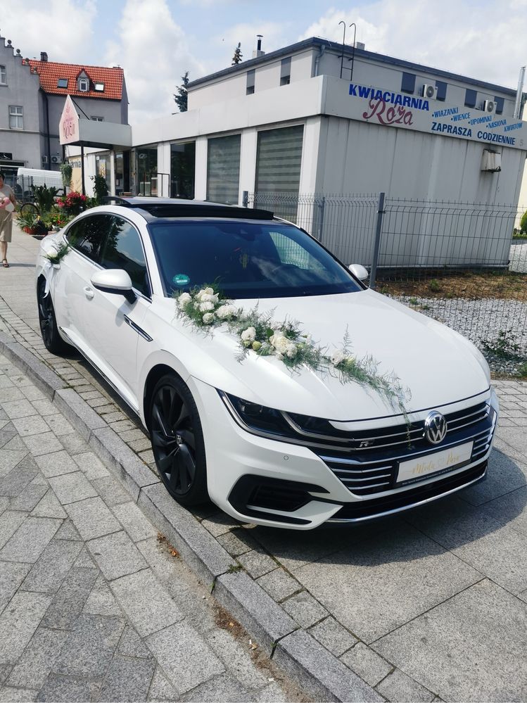 Auto do ślubu, wesela, imprezy, uroczystości, wynajem. Arteon R-Line