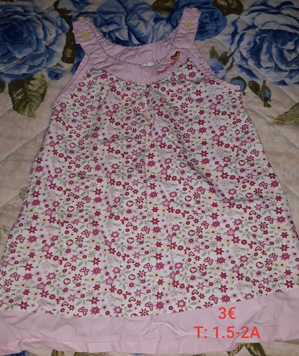 Roupa de menina, tamanho 1.5 a 2 anos.