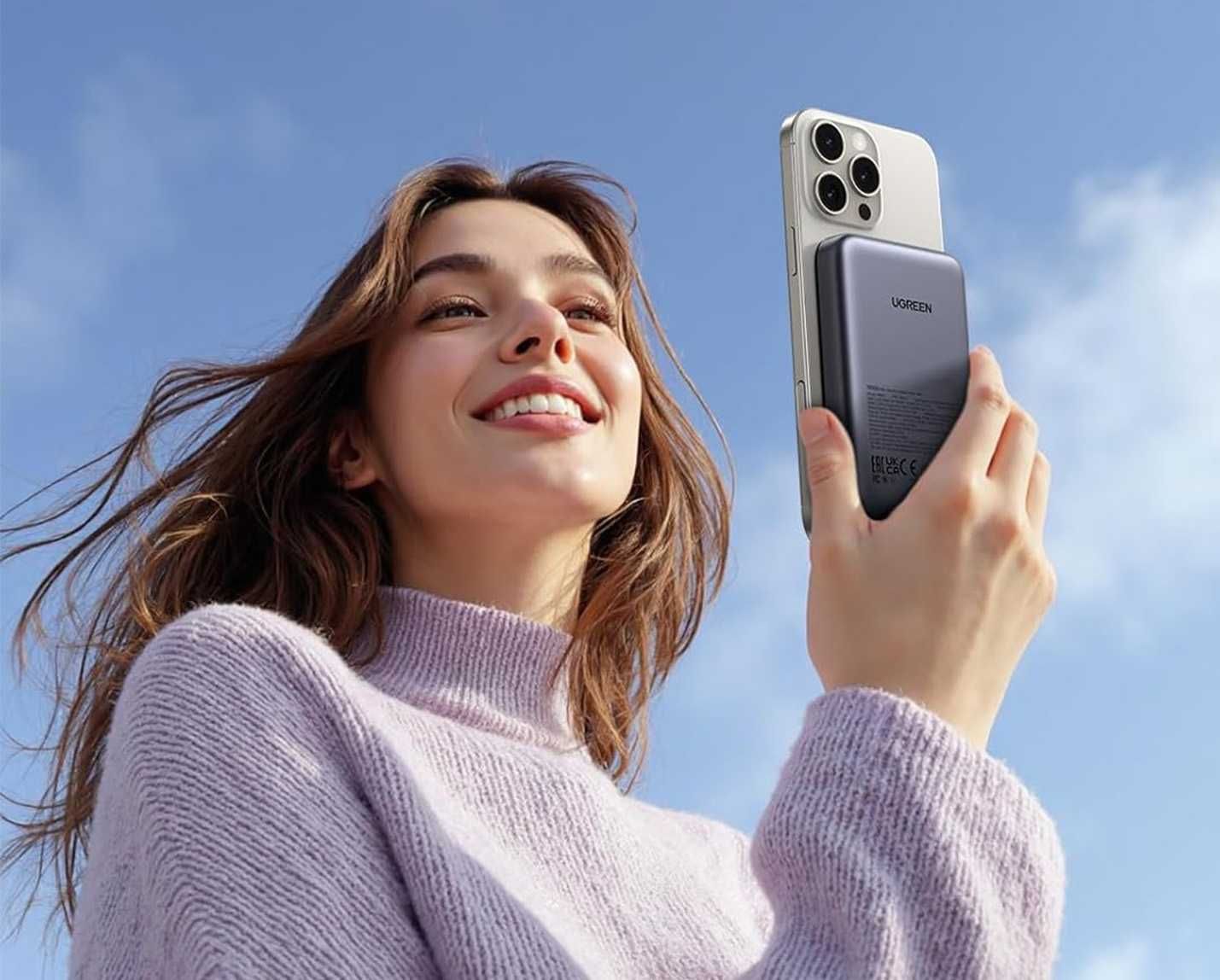 Powerbank 10000mAh UGREEN z funkcją szybkiego ładowania USB-C iPhone