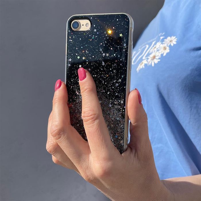 Etui Samsung Galaxy A22 4G Różowy Wozinsky Star Glitter z Brokatem