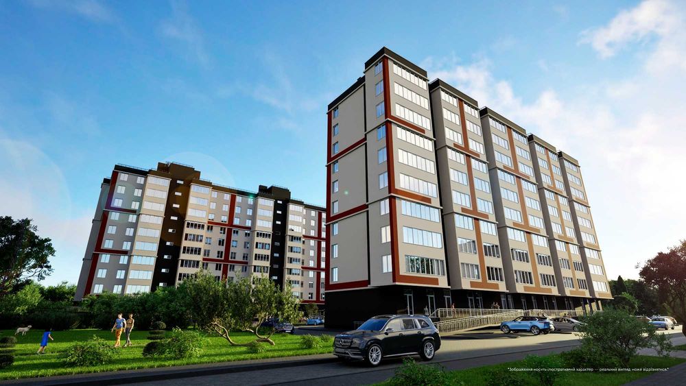 ЯГОТИН продаж нової 1к квартири 42,10м2 ЖК "ЦЕНТР" ВІД ЗАБУДОВНИКА