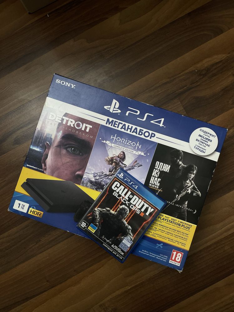 Ps4 Slim 1Tb + игры