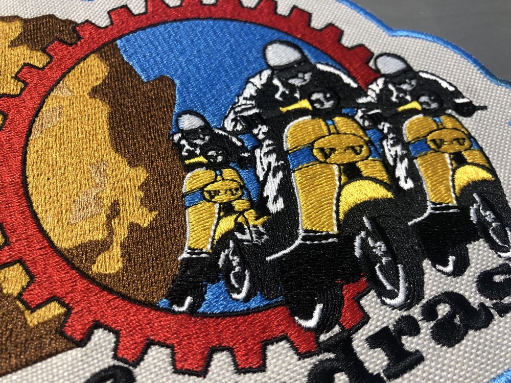 Patch bordado vespa clube