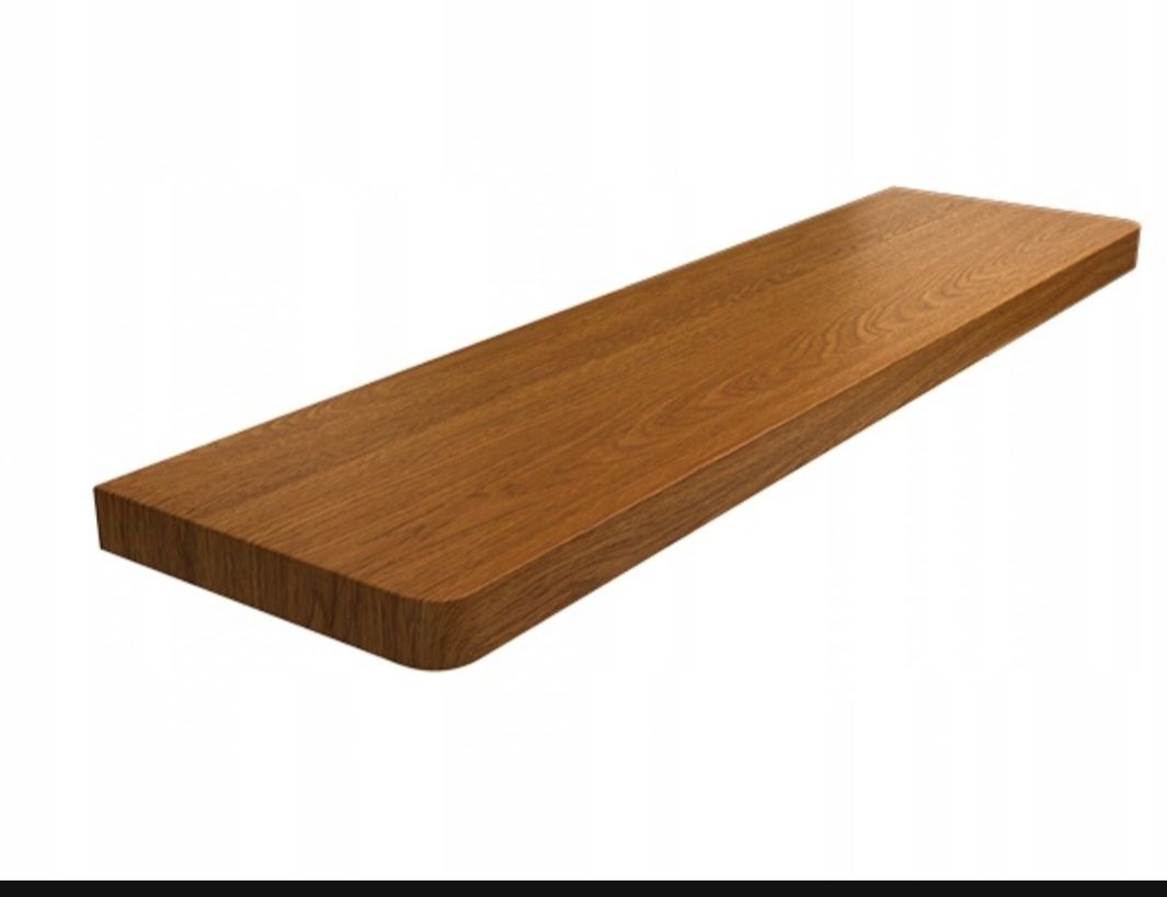 Nowy parapet MDF lamibiwany, dąb złoty