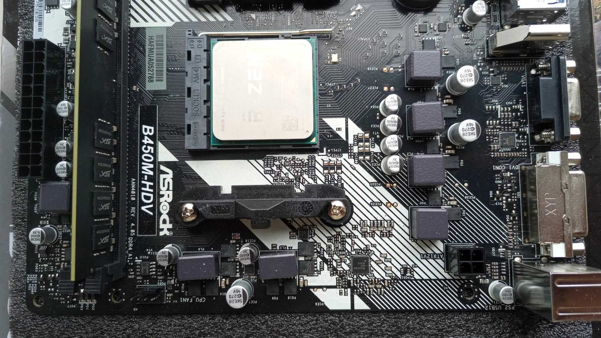 Сборка Ryzen 5 2400GE 4 ядра 8 потоков 3,8 GHz ASRock B450 DDR4 16 GB