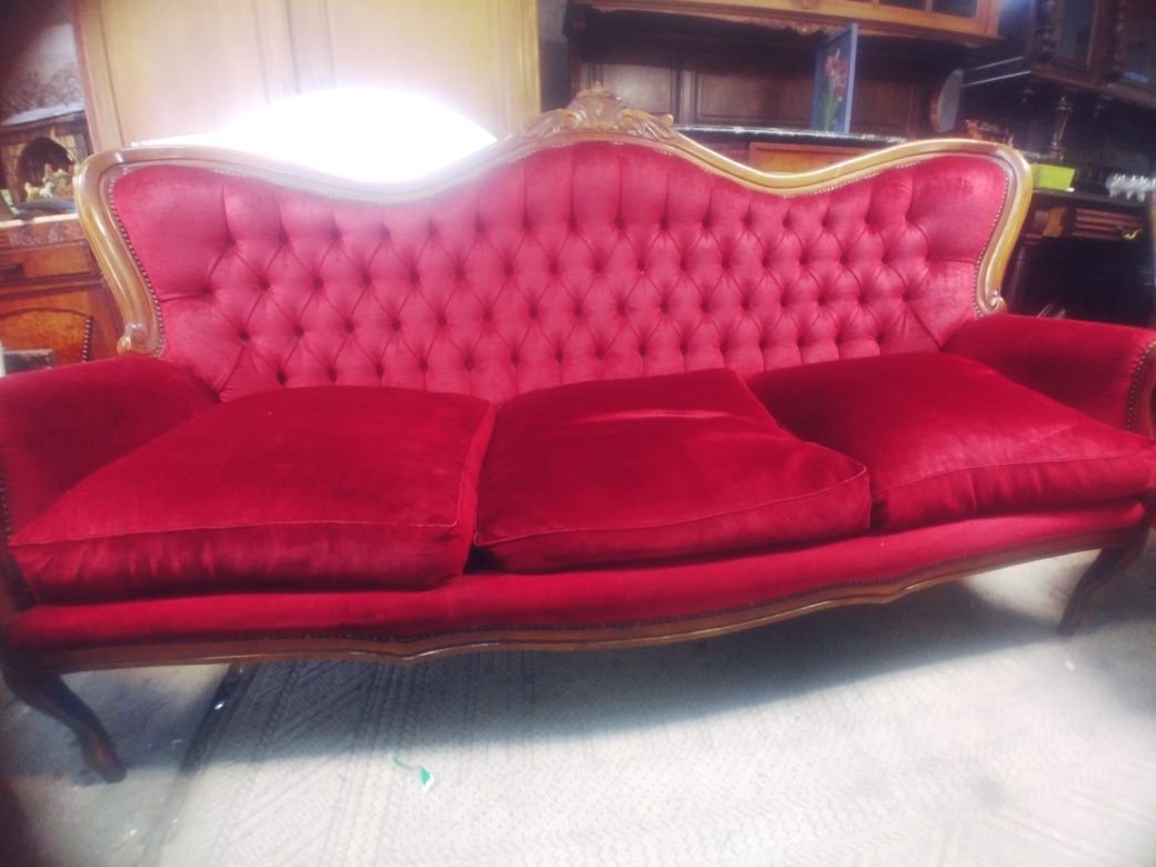 Zestaw barokowy sofa plus 2 fotele