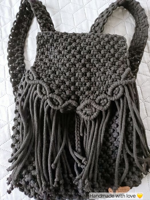 Eco Plecaczek z Makramy - Handmade w stylu Boho