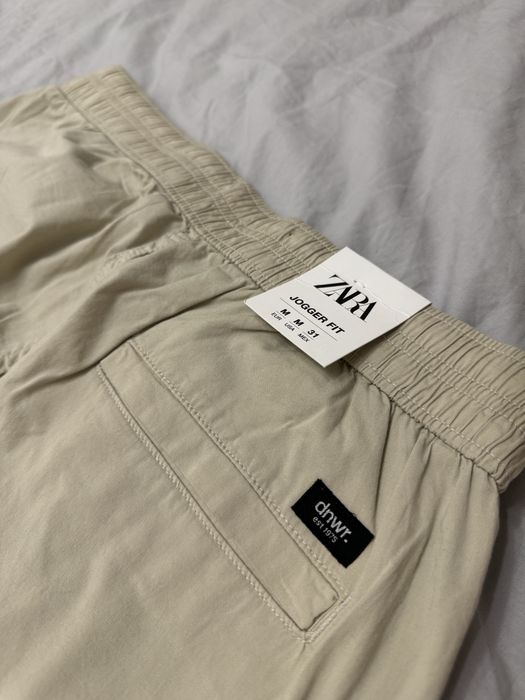 Біжеві Чоловічі штани джогери Zara, розмір M