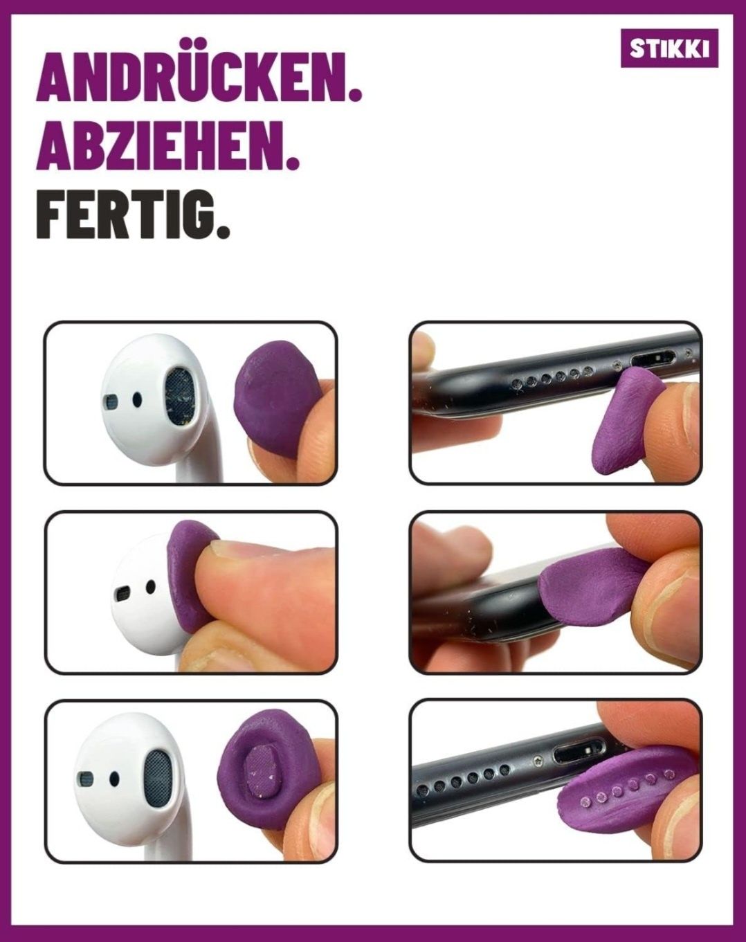 Stikki Cleaning Clay zestaw czyszczący do smartfonów słuchawek itp