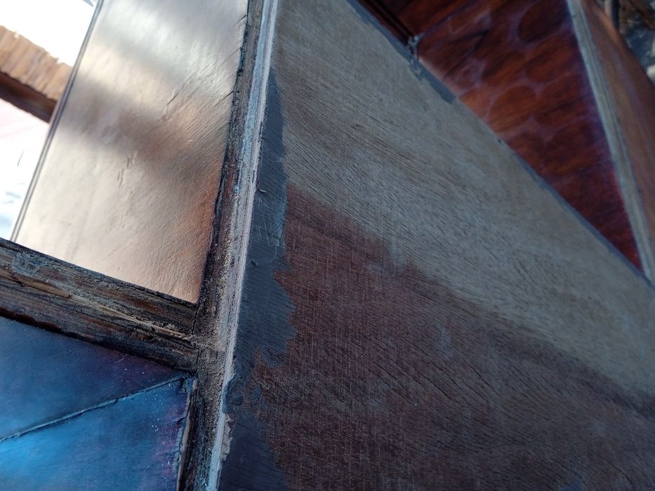 Kredens komoda z nadstawka drewno artdeco