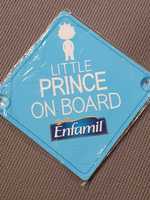 Plakietka na szybę "Little prince on board"