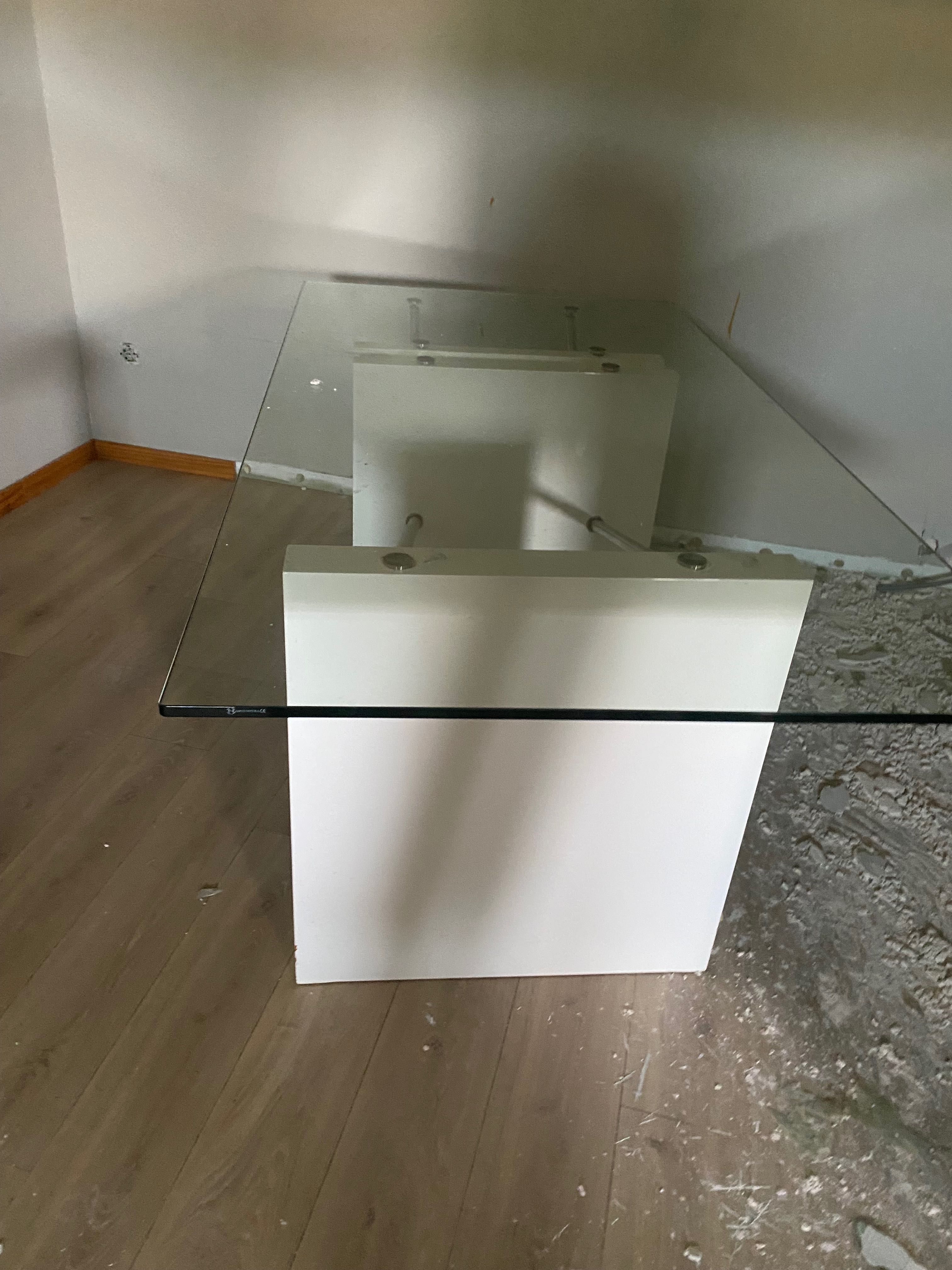 Mesa de jantar vidro com 6 cadeiras