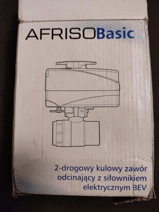 Afriso zawór BEV213 dwu drogowy z siłownikiem 230V dn25 12 sek 90 213