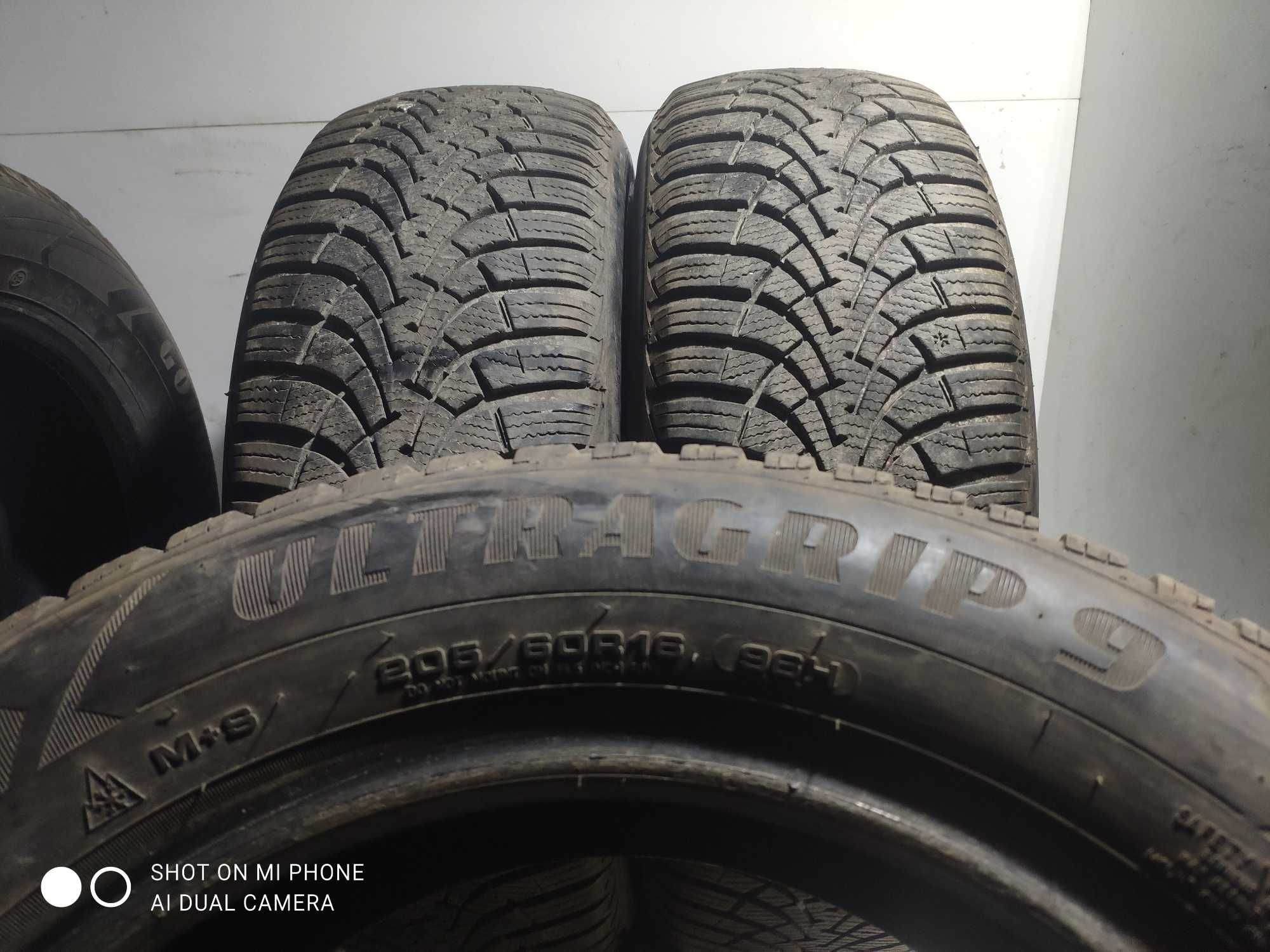 Opona Opony 205/60R16 GOODYEAR 96H Ultragrip 9 komplet 4szt zimowe