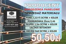 Ogrodzenie panelowe - komplet montażowy - jesienna promocja