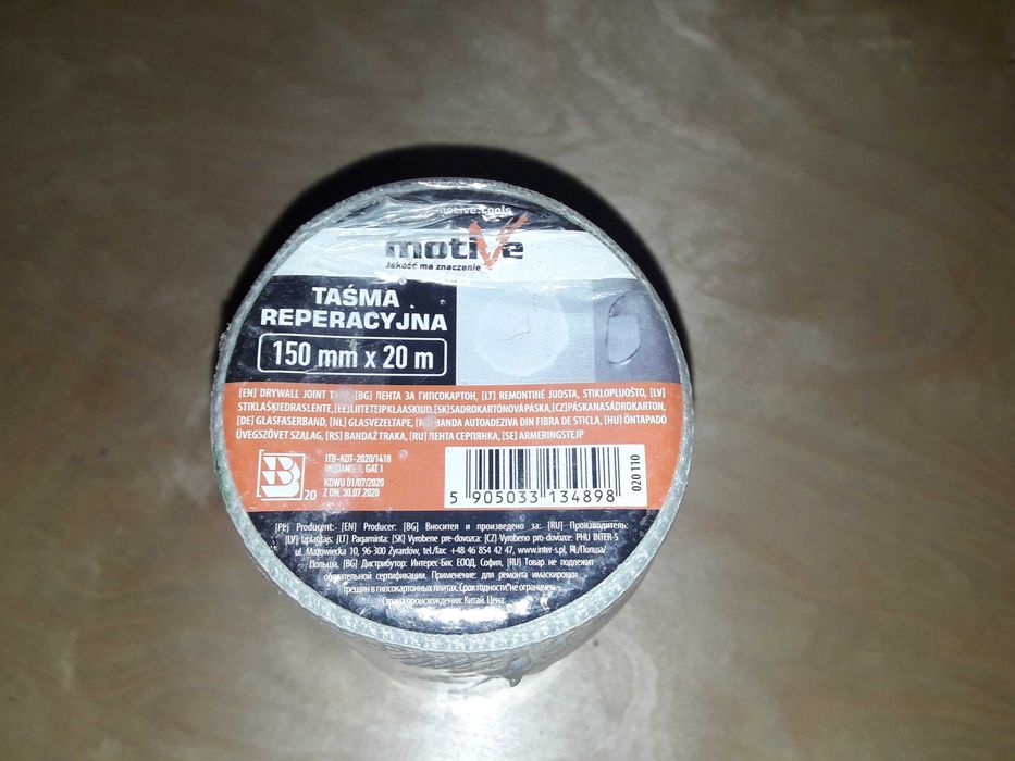 3 X TAŚMA REPERACYJNA z włókna szklanego 150mm / 20m MOTIVE
