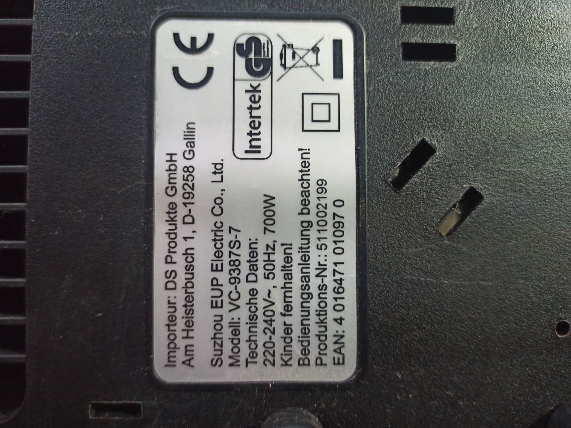 пылесос для влажной уборки СLEAN MAXX VC-9387S
