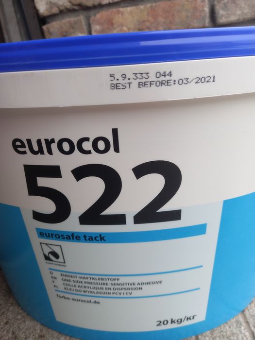 Клей для лінолеуму eurocol 522 eurosafe tack 20 кг